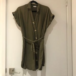 Vero Moda Green Tunic Shirt Dress